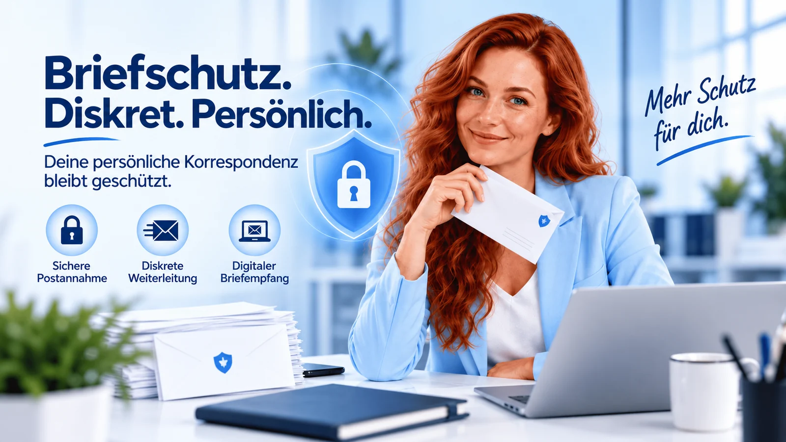 Briefschutz – Diskret. Persönlich. Deine persönliche Korrespondenz bleibt geschützt. Sichere Postannahme, diskrete Weiterleitung und digitaler Briefempfang.