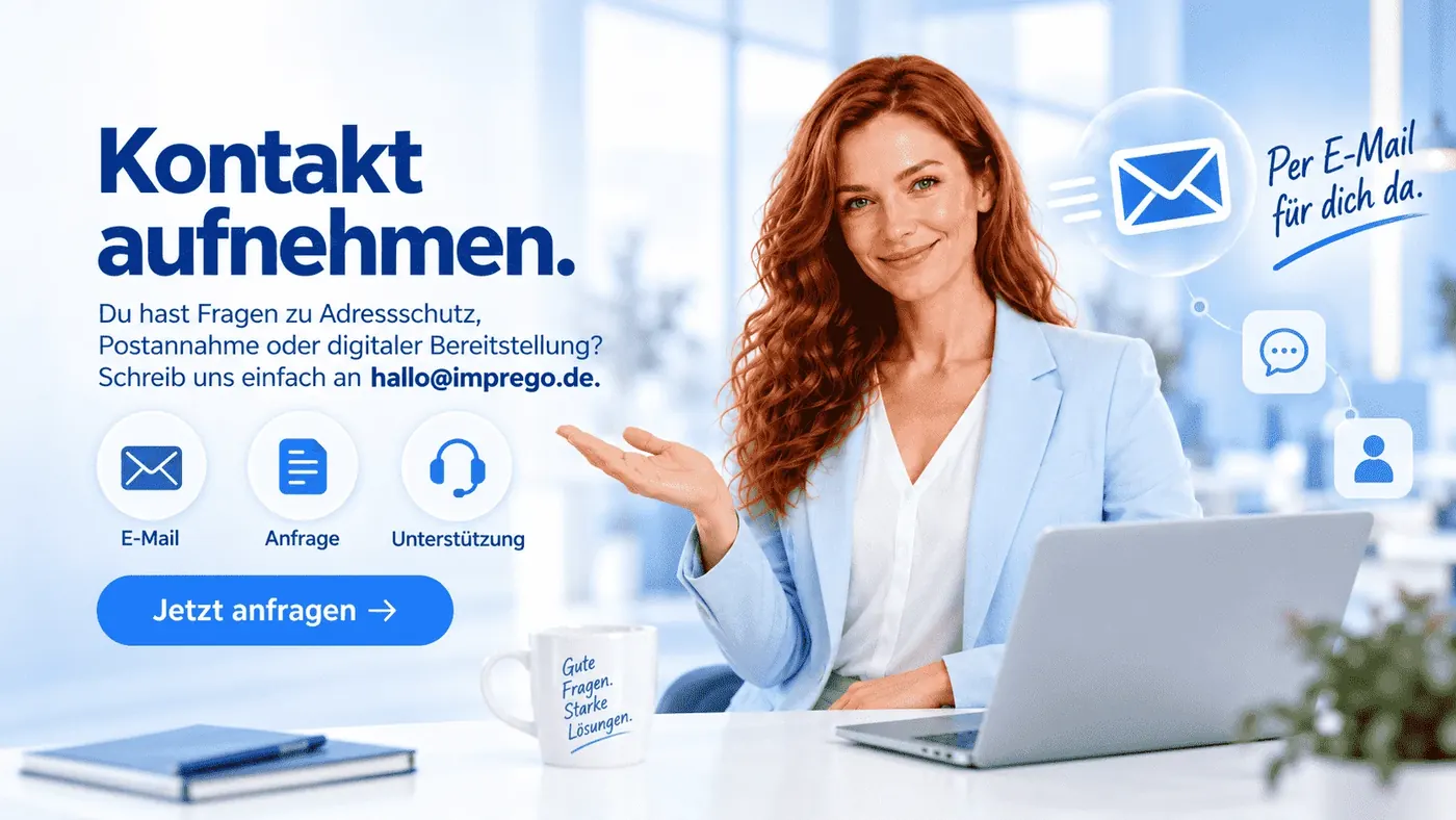 IMPREGO Kontakt – wir sind per E-Mail für dich da